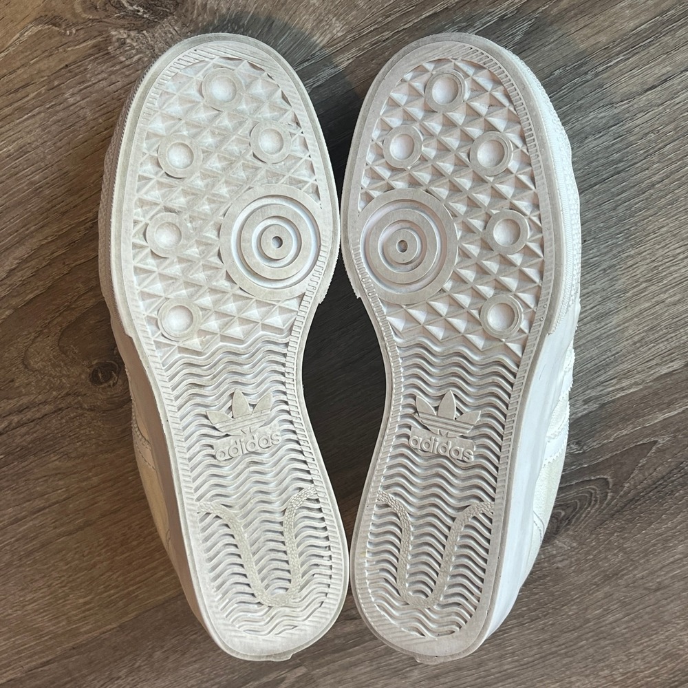 Adidas Nizza Platform Low Sneakers‎ Triple White Womens 8 UK 6.5 EU 40 - Picture 8 of 10